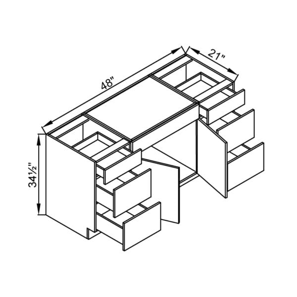 Vanity-Sink-Drawers-Cabinet-VSD48-Flat