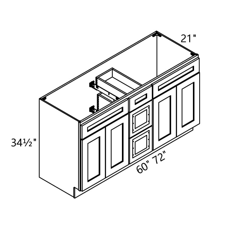 Vanity-Sink-Drawers-Cabinet-VSD60-72-3D-Framed