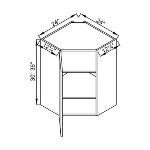 Wall-Diagonal-Corner-Cabinet-WDC2430-2436-Flat