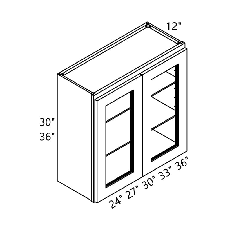 Wall-Glass-Cabinet-W2430GD-3642GD-Framed-Thumb